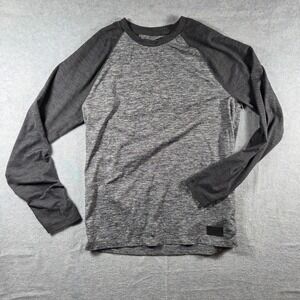 Abercrombie & Fitch Air Knit Shirt Mens XS Grey Long Sleeve Raglan Excellent